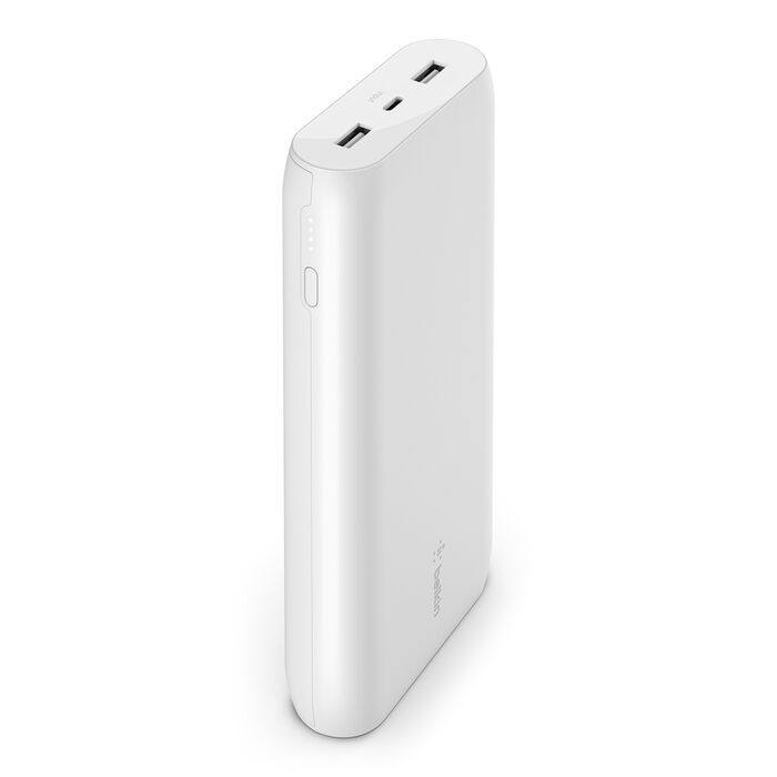 20K POWER BANK, 15W USBC IN, USBA OUT, WHT