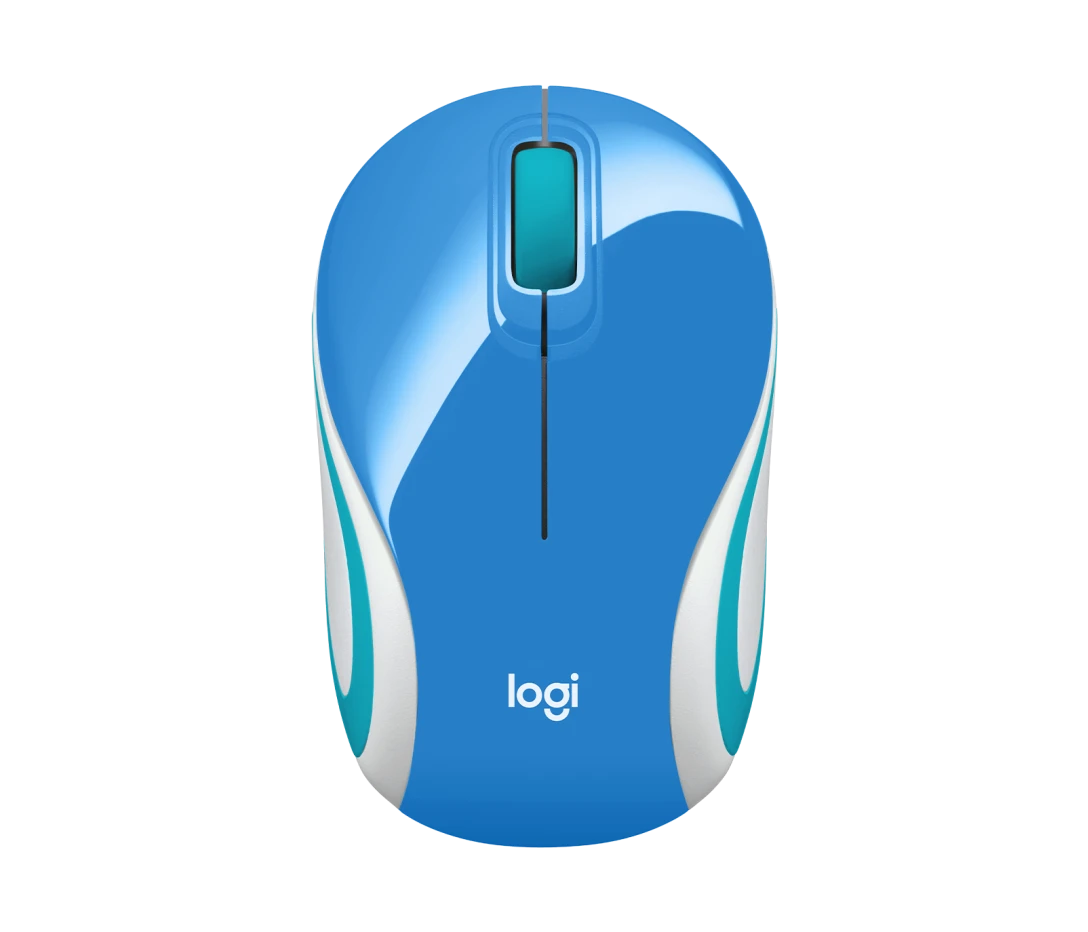 Wireless Ultra Portable M187 -Blue & White