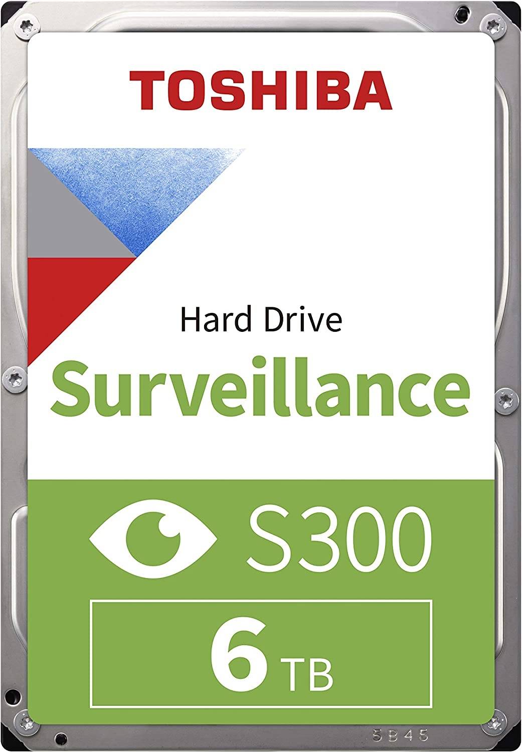 TOSHIBA S300 3.5" 6TB Surveillance SATA 6.0 Gbit/s Internal Hard Drive.