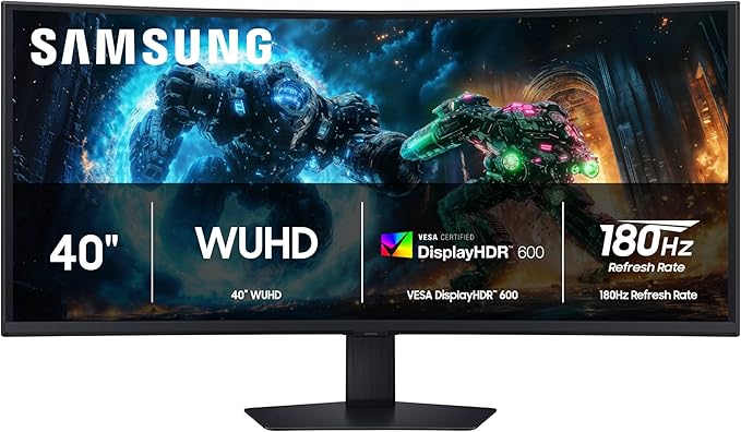 SAMSUNG 40'' Odyssey G7 G75F Gaming Curved Monitor.