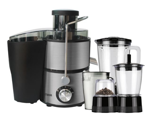 MIKA Juicer, 4 In 1, 600W, Stainless Steel(MJR412X)